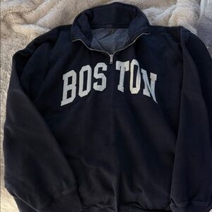 Boston Navy Pullover Sweatshirt